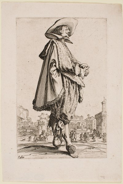 「ロレーヌの貴族」シリーズより、手を組んだ紳士 作： Jacques Callot