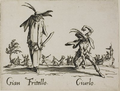 ジャン・フリッテッロ - バッリ・ディ・スフェッサニアより「チウロ」、プレート7 作： Jacques Callot