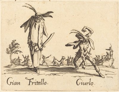 ジャン・フリテッロとシウルロ、c。 1622年。 作： Jacques Callot