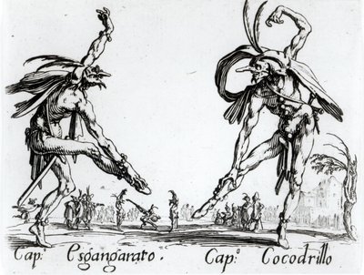 I Balli de Spessanei (I Balli de Spessanei), or The Great Hunt (the engraving) (bw-photo) 作： Jacques Callot