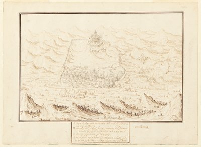 オタッジョの塔の等角図 作： Jacques Callot
