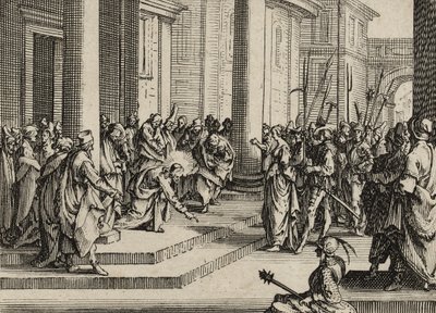 イエスと姦淫、1635 作： Jacques Callot