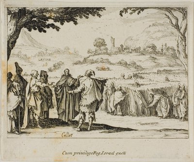 イエスとパリサイ人（『新約聖書』より 作： Jacques Callot