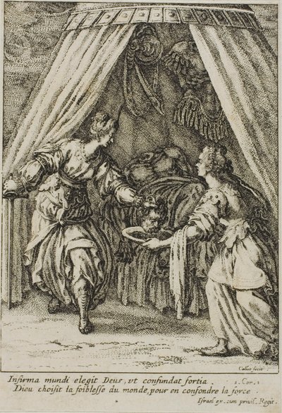 ホロフェルネスの首を持つユディト 作： Jacques Callot