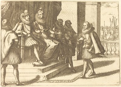 トルコ人について相談する国王と王妃 作： Jacques Callot