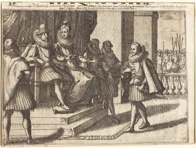 トルコ人について相談する国王と王妃 [直訳] 作： Jacques Callot