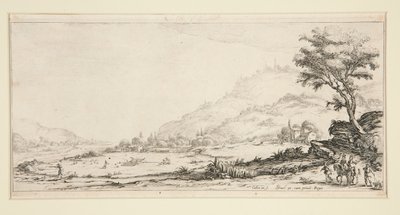 ジョヴァンニ・デ・メディチのための風景からの狩猟鳥 作： Jacques Callot