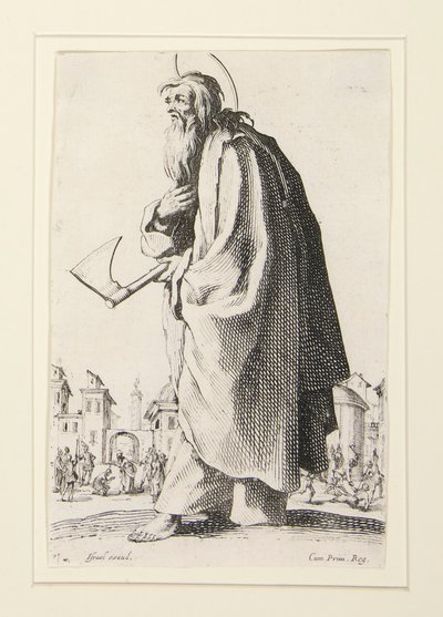 救世主、祝福された者、聖なる使徒マリアを表す偉大な使徒たち 作： Jacques Callot