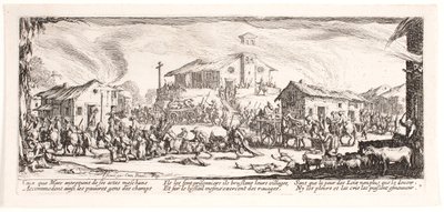 戦争の悲惨と不幸 (blad 7) 作： Jacques Callot