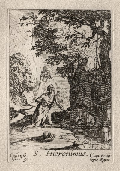 苦行者: St. ジェローム 作： Jacques Callot