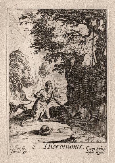 苦行者: St. ジェローム 作： Jacques Callot