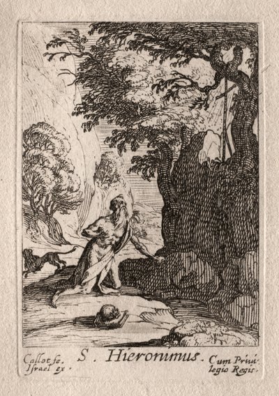 ペニテンツ：セントジェローム。 作： Jacques Callot