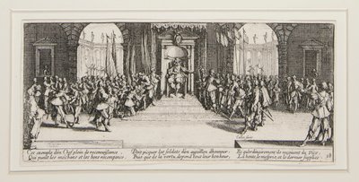 戦争の悲惨さ：No. 18 - 報酬の配布 作： Jacques Callot