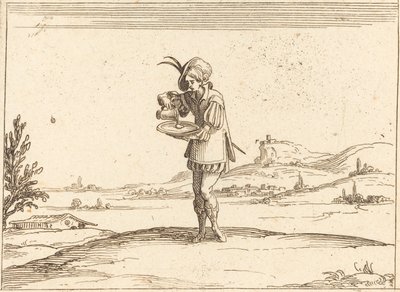 真珠を洗う男 作： Jacques Callot