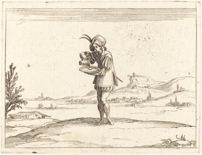 真珠を洗う男 作： Jacques Callot