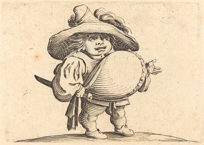 大きな腹を持つ男 作： Jacques Callot