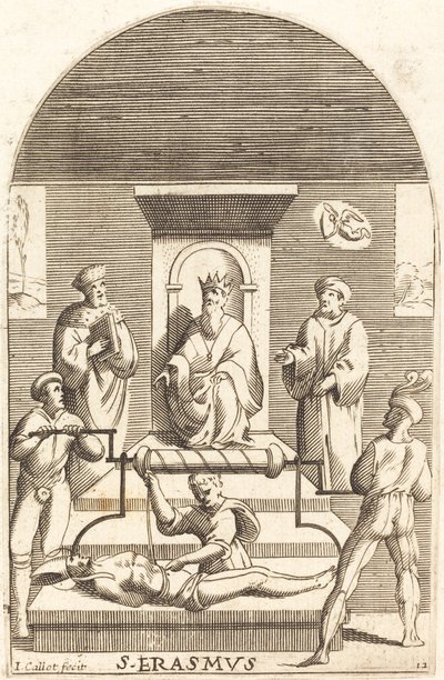 聖エラスムスの殉教 作： Jacques Callot