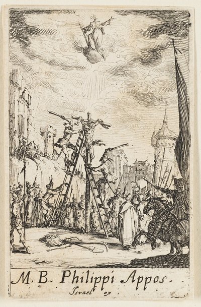 聖フィリッポの殉教（『使徒の殉教』より第8版 作： Jacques Callot
