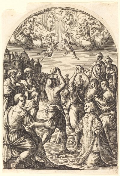 聖ステパノの殉教、16081611。 作： Jacques Callot