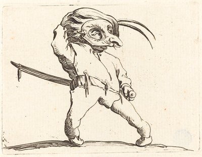 足がねじれた仮面の男 作： Jacques Callot