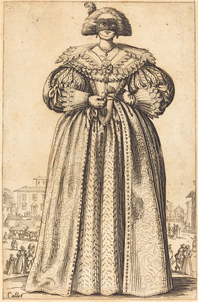 仮面の貴婦人 作： Jacques Callot