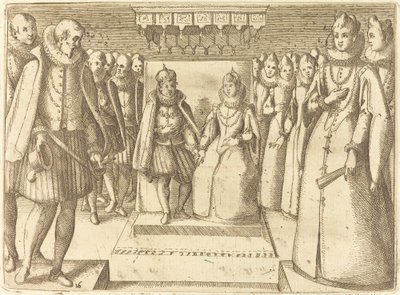 オーストリアのマーガレットとフェリペ3世の出会い 作： Jacques Callot