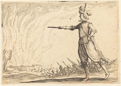徒歩の軍司令官 作： Jacques Callot