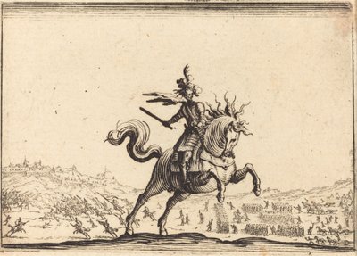 馬に乗った軍司令官 作： Jacques Callot