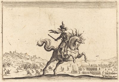 馬に乗った軍司令官 作： Jacques Callot