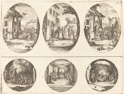情熱の謎、c。 1631年。 作： Jacques Callot