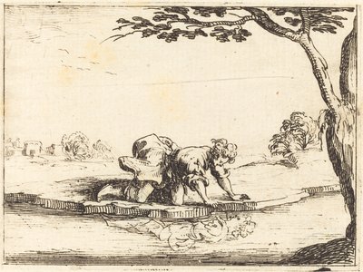 水を見る水仙、1628年。 作： Jacques Callot