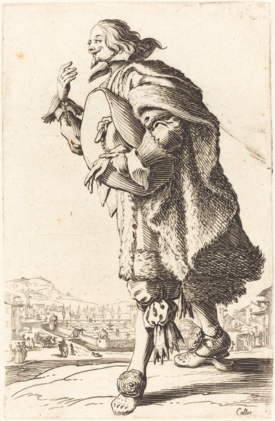 フェルト帽の貴族、お辞儀 作： Jacques Callot