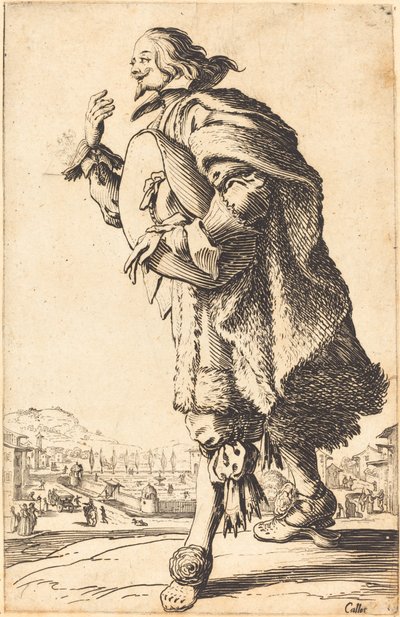 フェルトの帽子をかぶった貴族、お辞儀、c。 16201623。 作： Jacques Callot