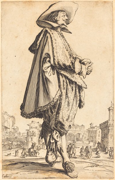手を組んだ貴族 作： Jacques Callot