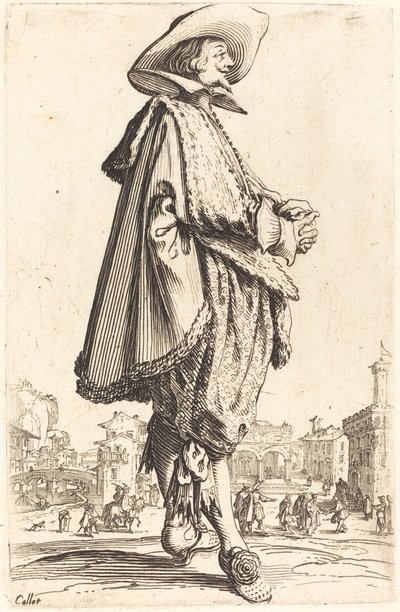 手を組んだ貴族 作： Jacques Callot