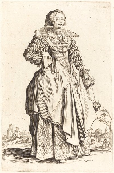 大首輪の貴婦人 作： Jacques Callot