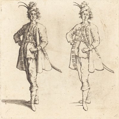 オフィサー、正面図 作： Jacques Callot