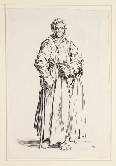 The Beggars (La borgnesse) の片目の女性 作： Jacques Callot