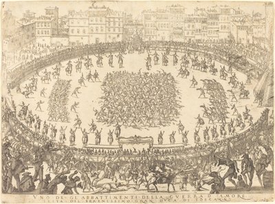 歩兵戦闘の 1 つ、1616 年。 作： Jacques Callot