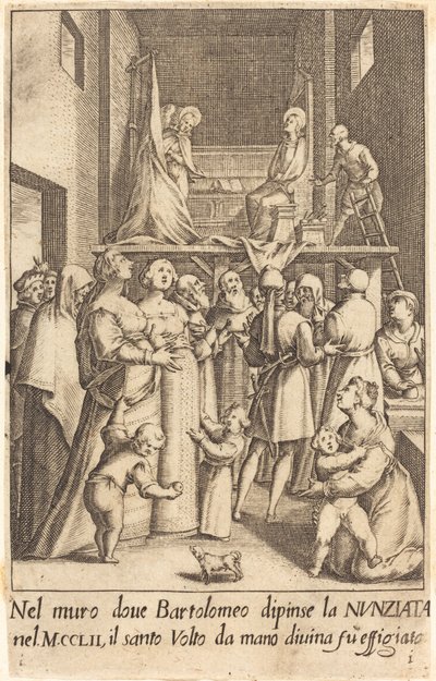 受胎告知の絵 作： Jacques Callot