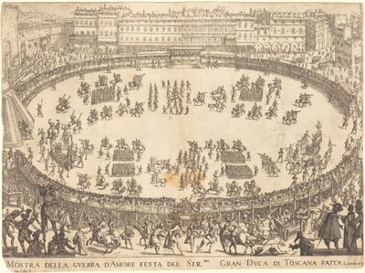 円形劇場でのパレード 作： Jacques Callot