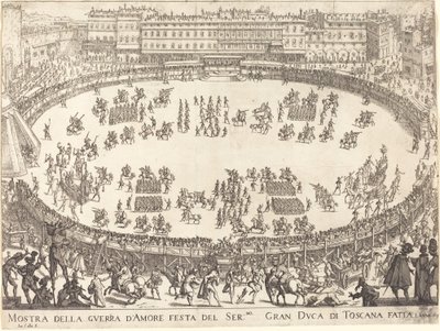円形劇場でのパレード 作： Jacques Callot