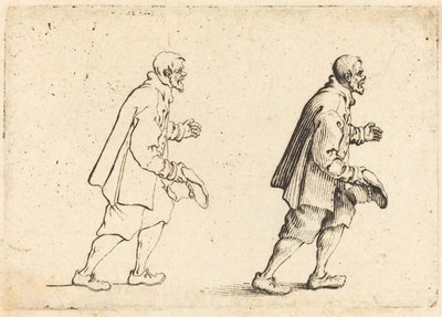 帽子を手にした農民 1617年頃 作： Jacques Callot