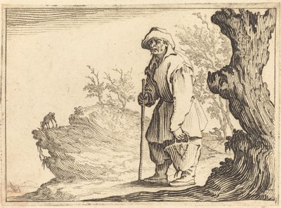 袋を持った農民、c。 1617年。 作： Jacques Callot