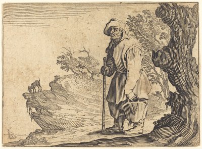袋を持った農民、1622年頃 作： Jacques Callot