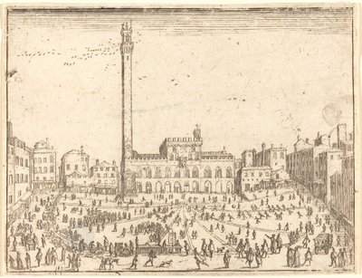 公共広場、シエナ 作： Jacques Callot