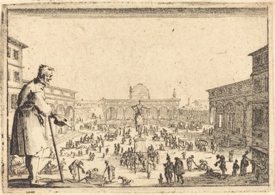 SS広場。 アナウンス、フィレンツェ 作： Jacques Callot