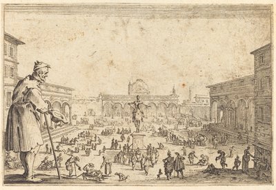 SS広場。 アナウンス、フィレンツェ 作： Jacques Callot