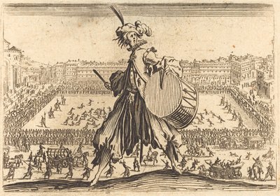 サンタ クローチェ広場、フィレンツェ、c。 1622年。 作： Jacques Callot