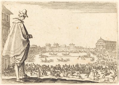 フィレンツェ、サンタ・マリア・ノヴェッラ広場、1622年頃。 作： Jacques Callot